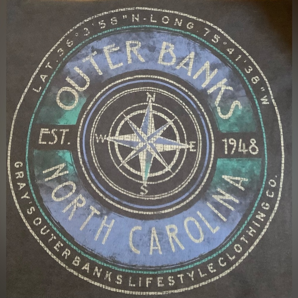 Outer Banks North Carolina T-Shirt OBX TEE SHIRT Large